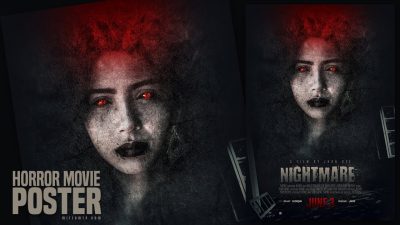 混合纹理在Photoshop中创建恐怖电影海报-ps教程