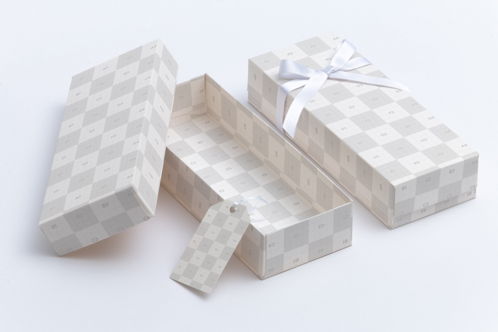 礼盒设计样机 Rectangular Gift Box Mockup-联萌后期商店果子坤⎛⎝sockite⎠⎞