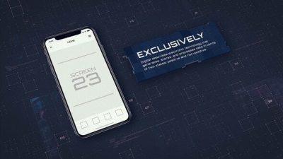 iPhoneX手机APP应用介绍科技感动画片头Digital App Promo – iOS-AE模板