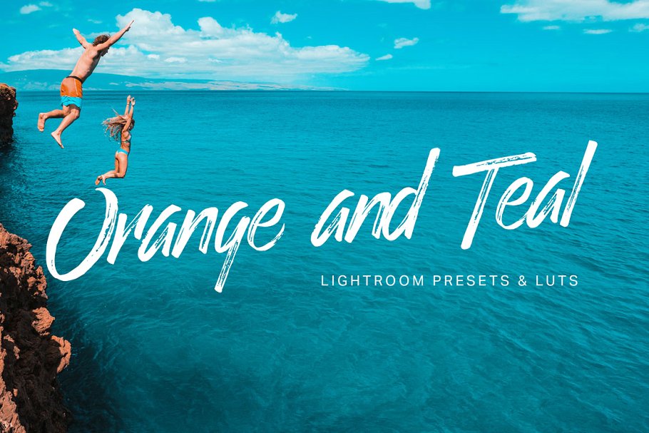 茶色和橙色调色滤镜 Lightroom 预设 Orange Teal Lightroom Presets + LUTs-联萌后期商店果子坤⎛⎝sockite⎠⎞