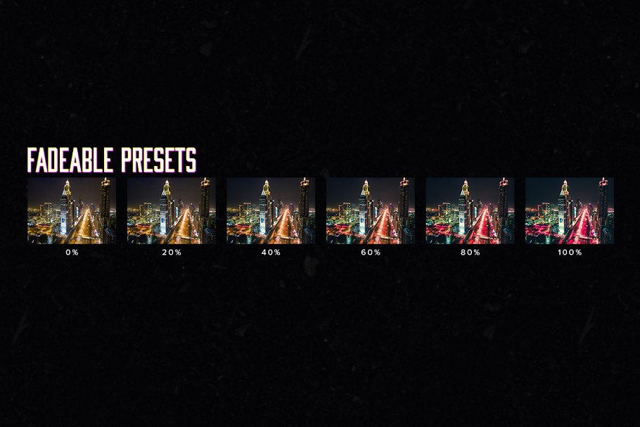 10组酷炫的夜景城市LR滤镜预设 10 Cyberpunk Lightroom Presets LUTs-联萌后期商店果子坤⎛⎝sockite⎠⎞