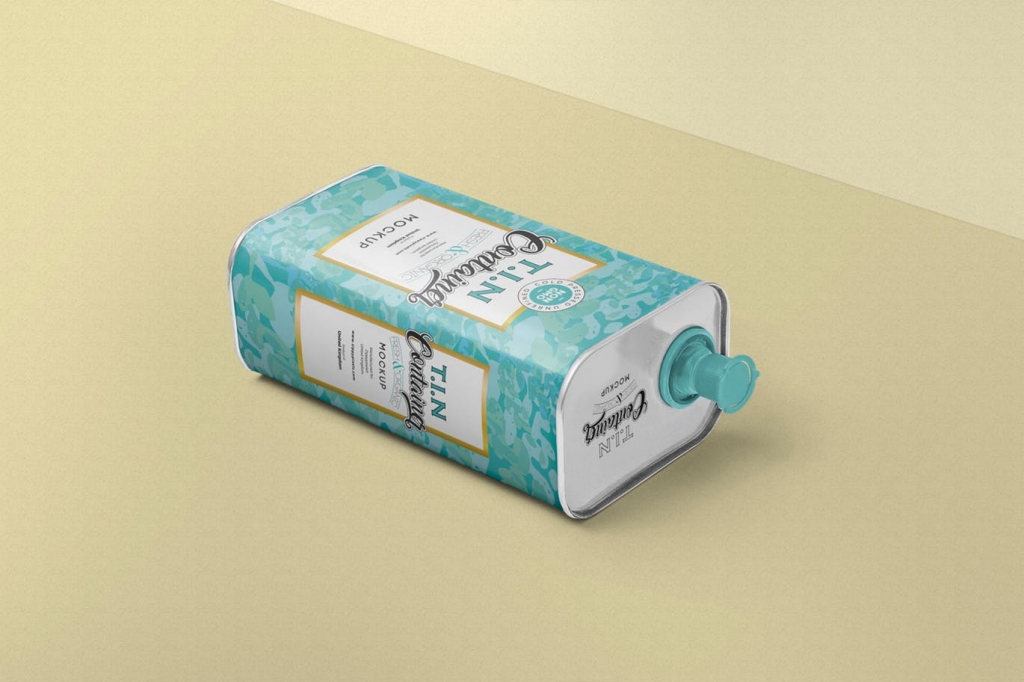 有质感的锡罐橄榄球品牌包装设计VI样机展示模型mockups-联萌后期商店果子坤⎛⎝sockite⎠⎞