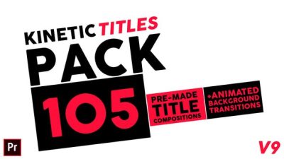80个标题排版动画 Kinetic Titles PackPR-预设